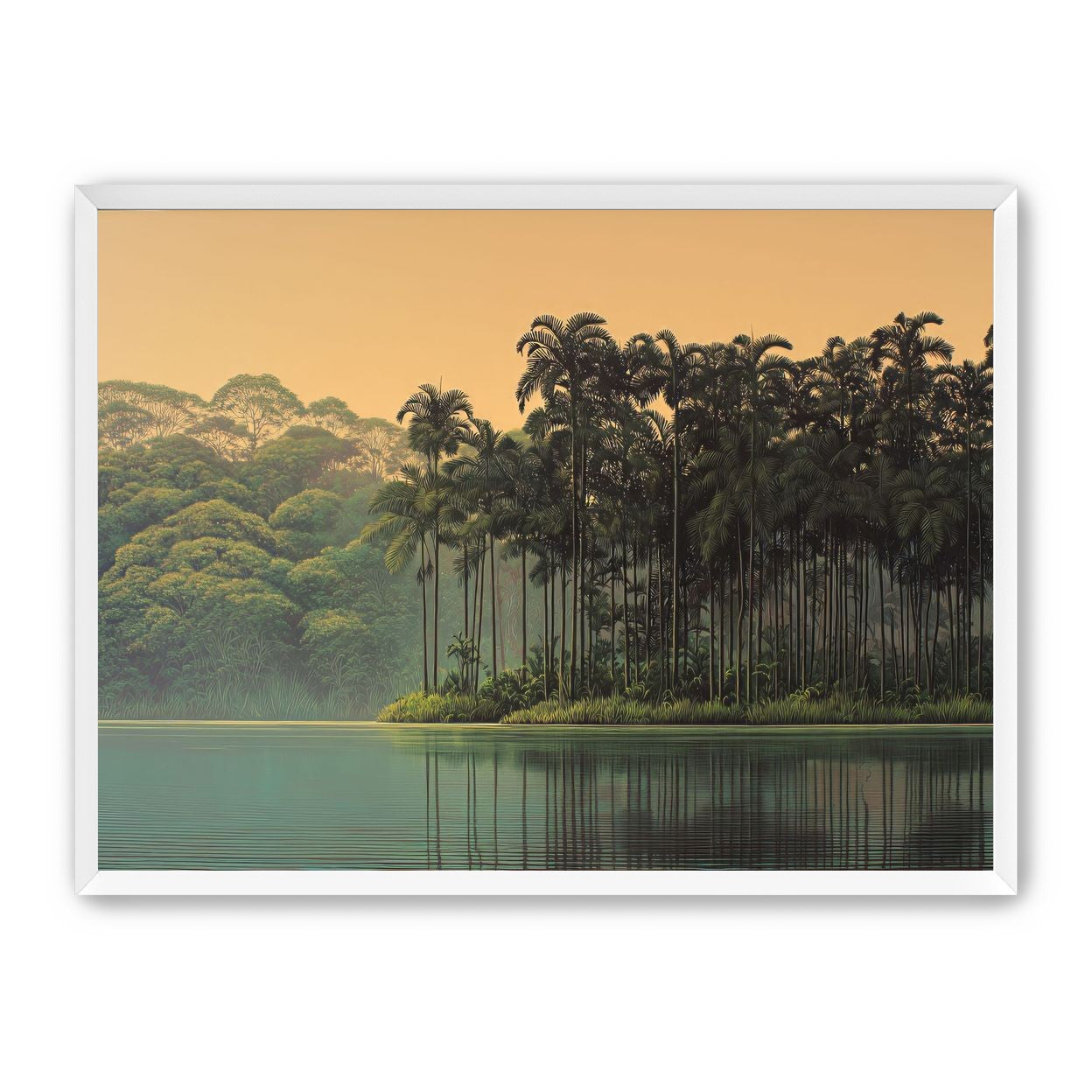Tall Palms at Water