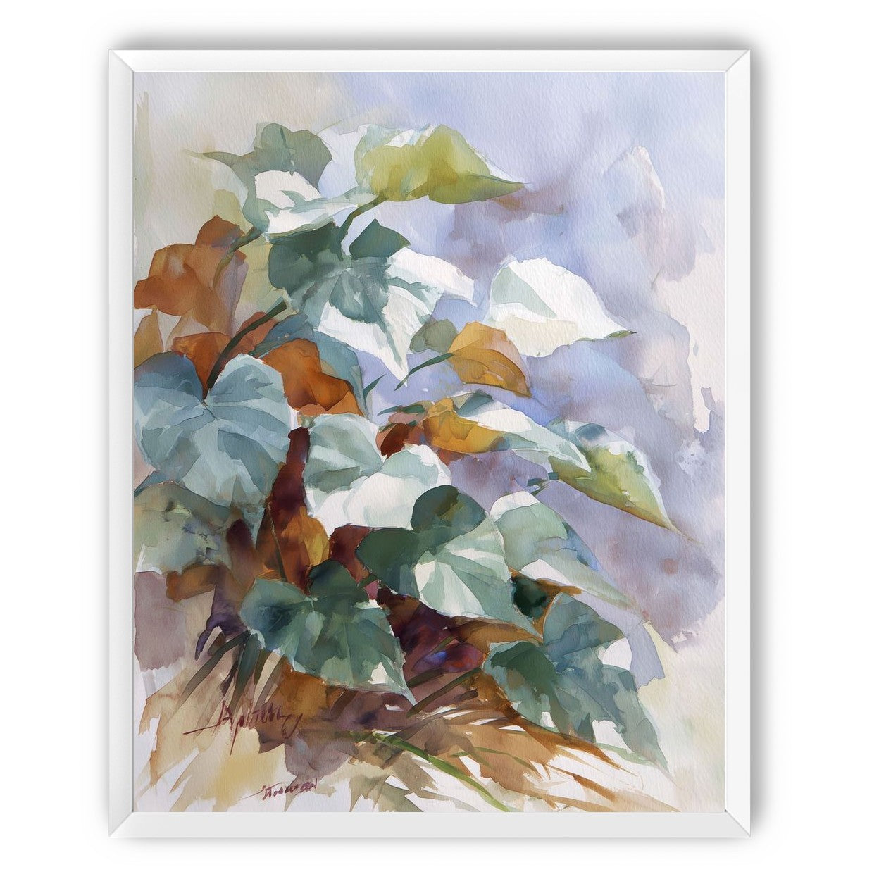 Garden Leaves After Rain