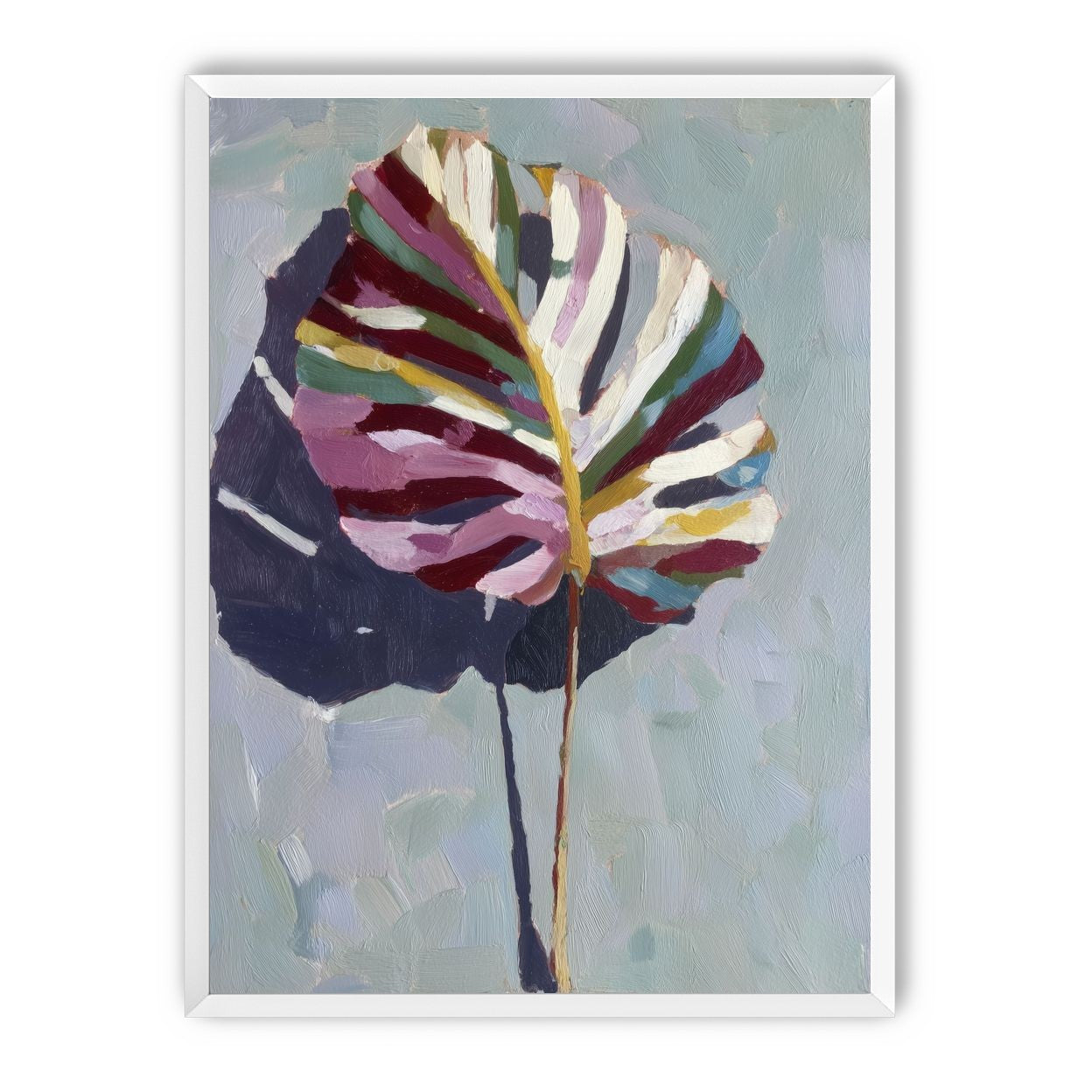 Leaf with Multicolored Veins