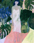 White slip in green shade