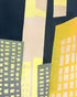 Windows lit in the towers