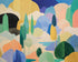 Ponds among pastel hills