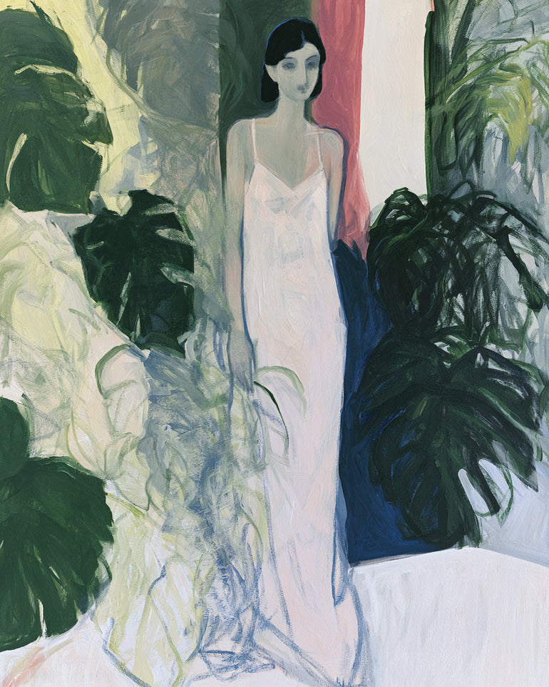 A woman among the leaves