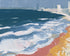 White surf along the city beach