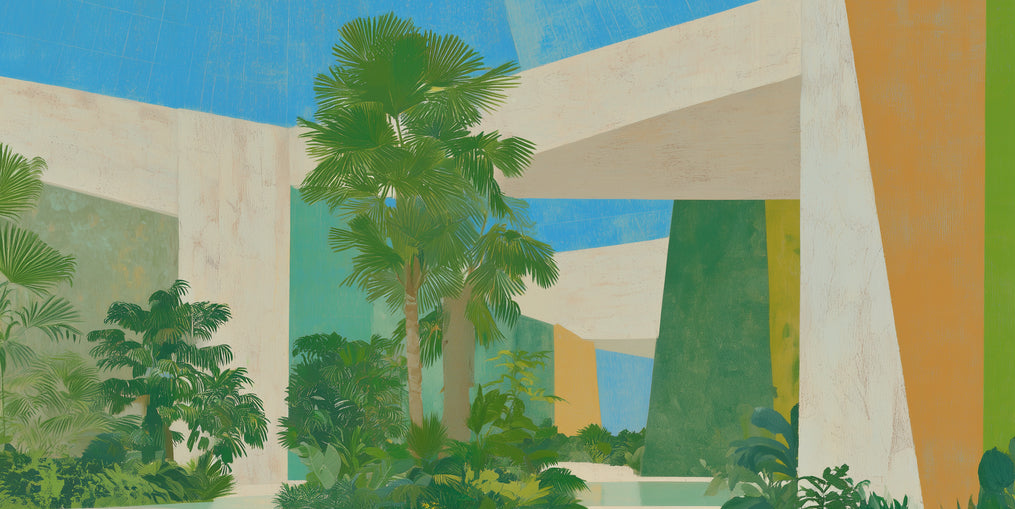 Palm shade in the atrium