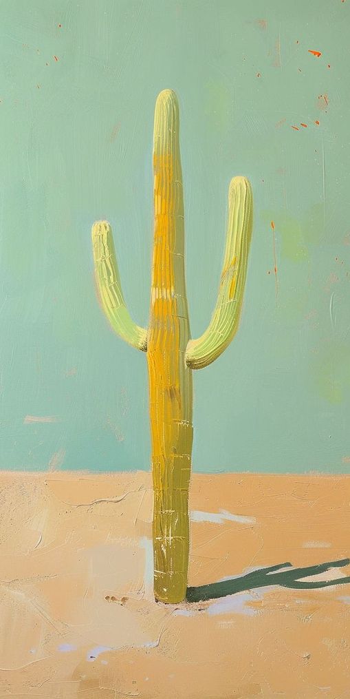 Saguaro beneath a pale sky