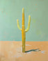 Saguaro beneath a pale sky