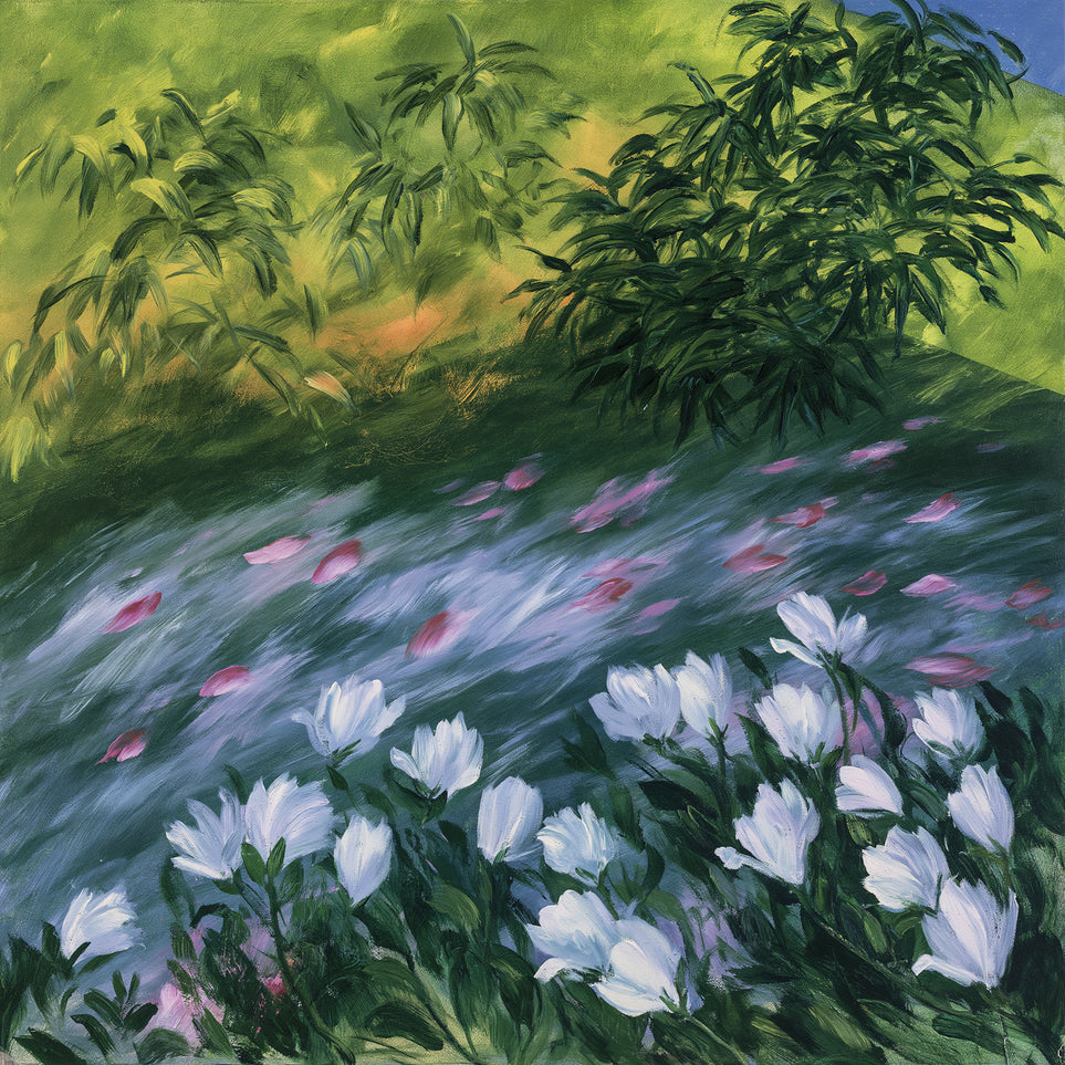 Petals on the streambank