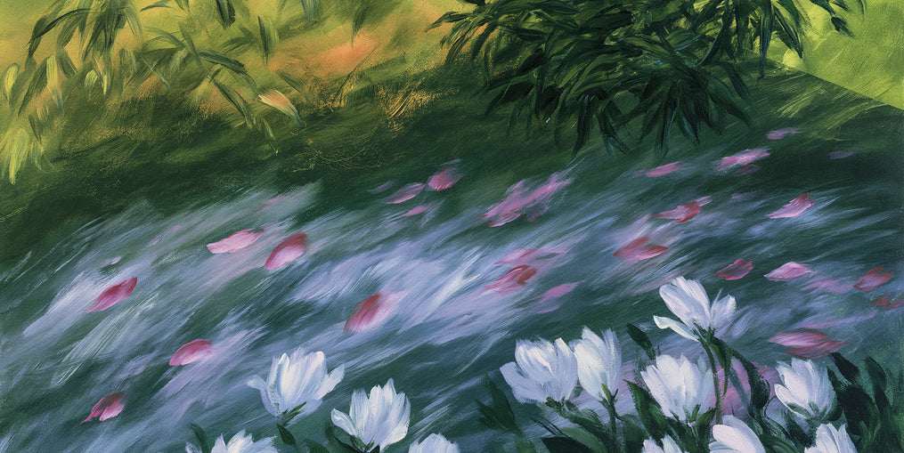 Petals on the streambank