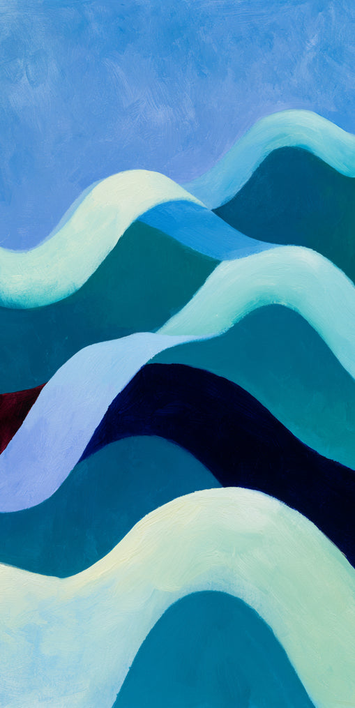 Pale bands across deep blue