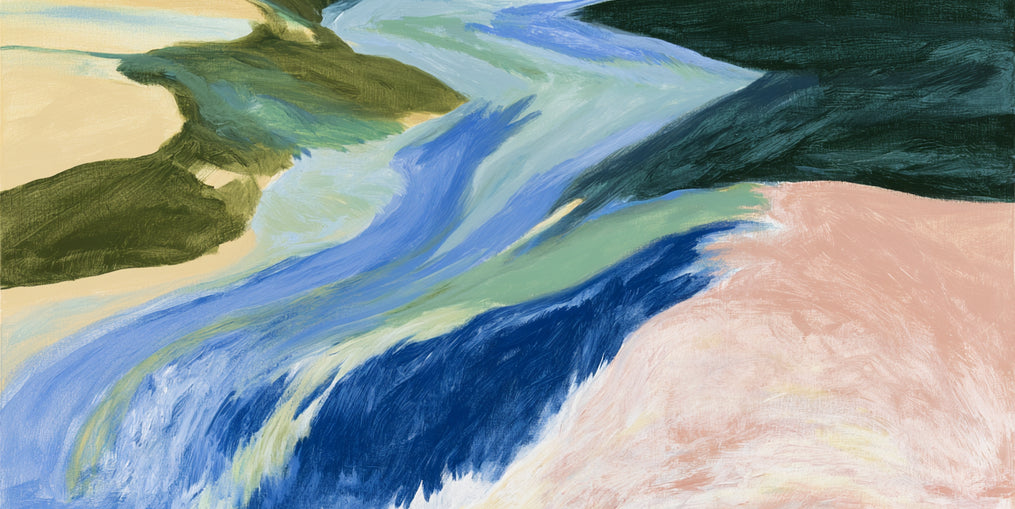River bends through sandbars