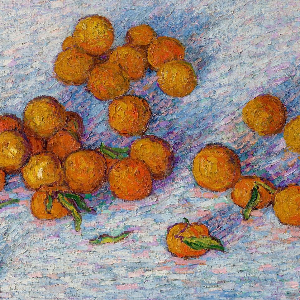 Oranges across the table