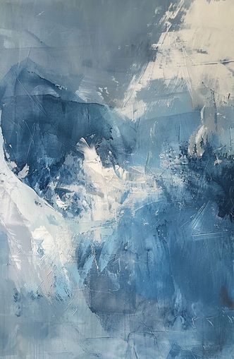 Blue slipping into white