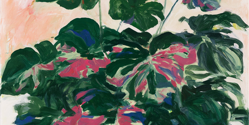 Leaves leaning into light