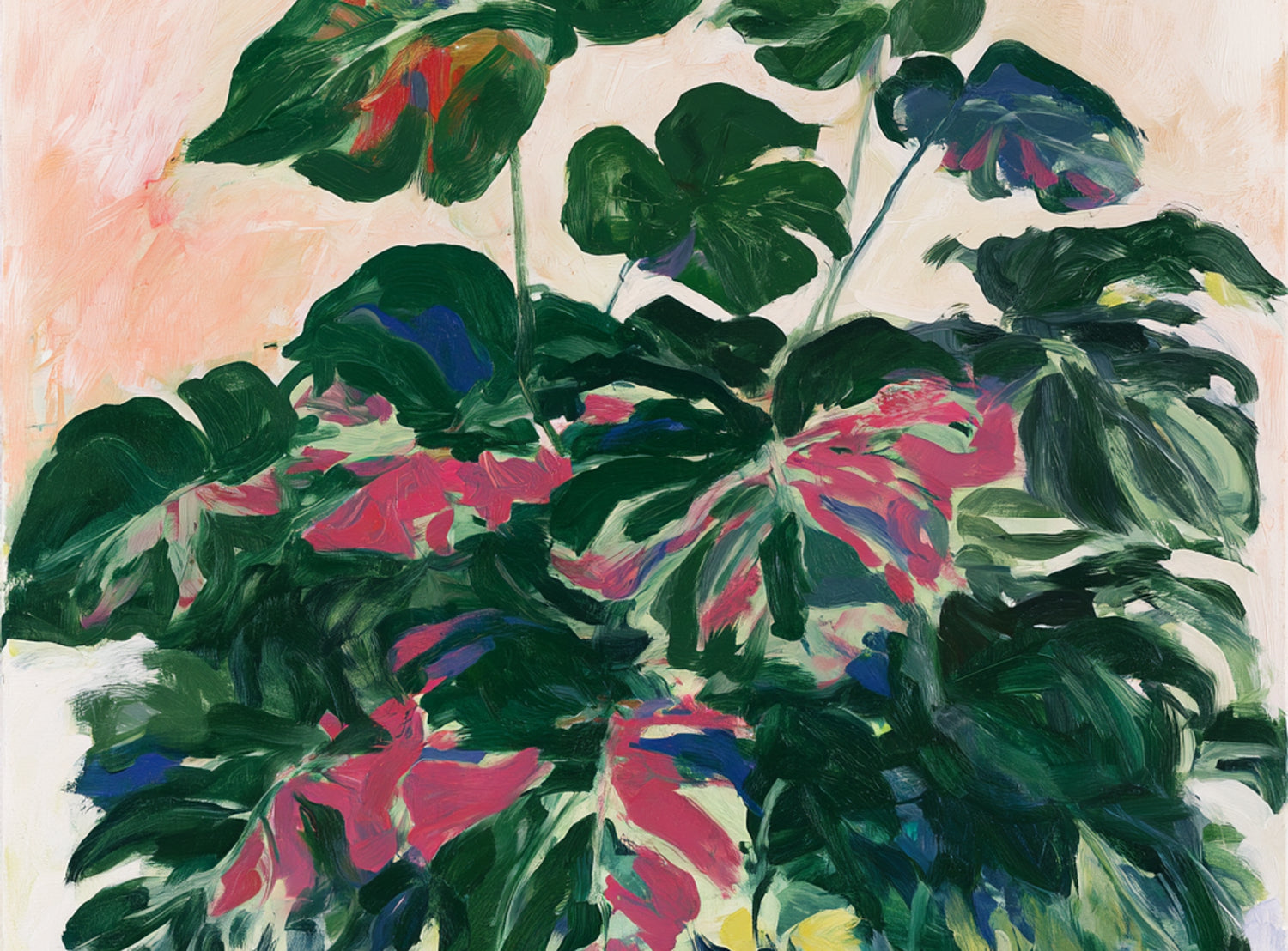 Leaves leaning into light