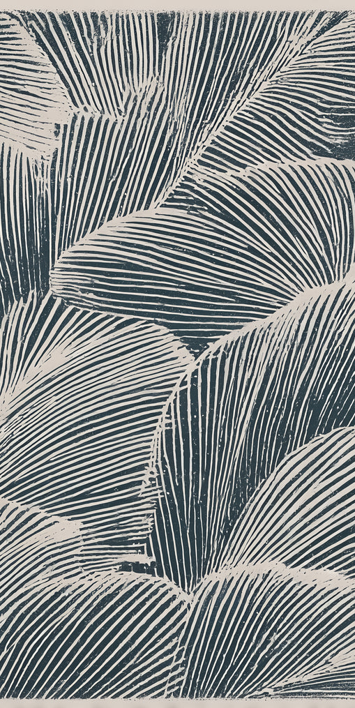 Palm fronds pressed together