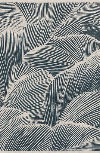 Palm fronds pressed together