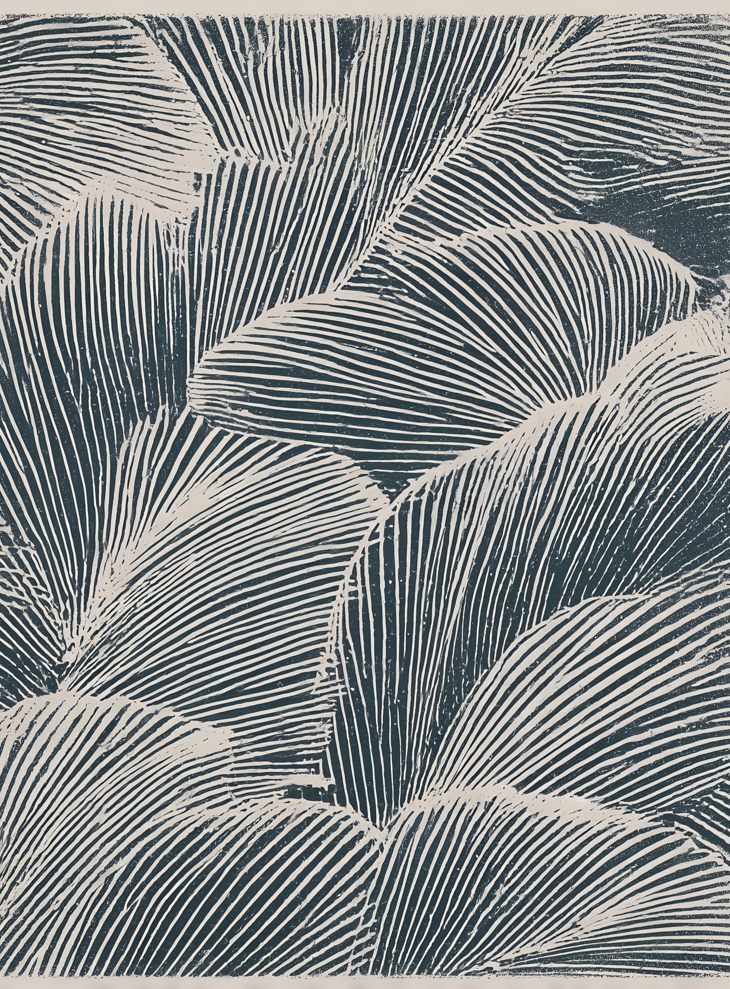 Palm fronds pressed together