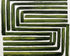 Green maze on white