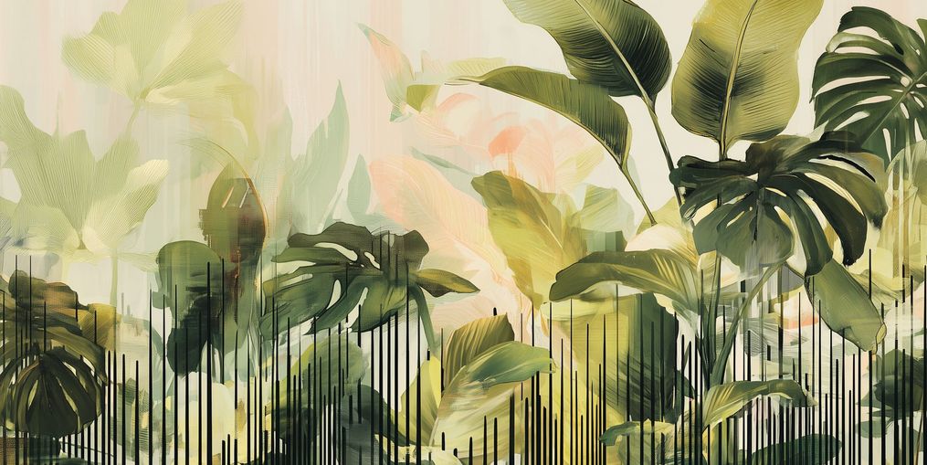 Leaves behind the black bars