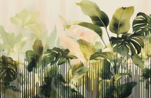 Leaves behind the black bars