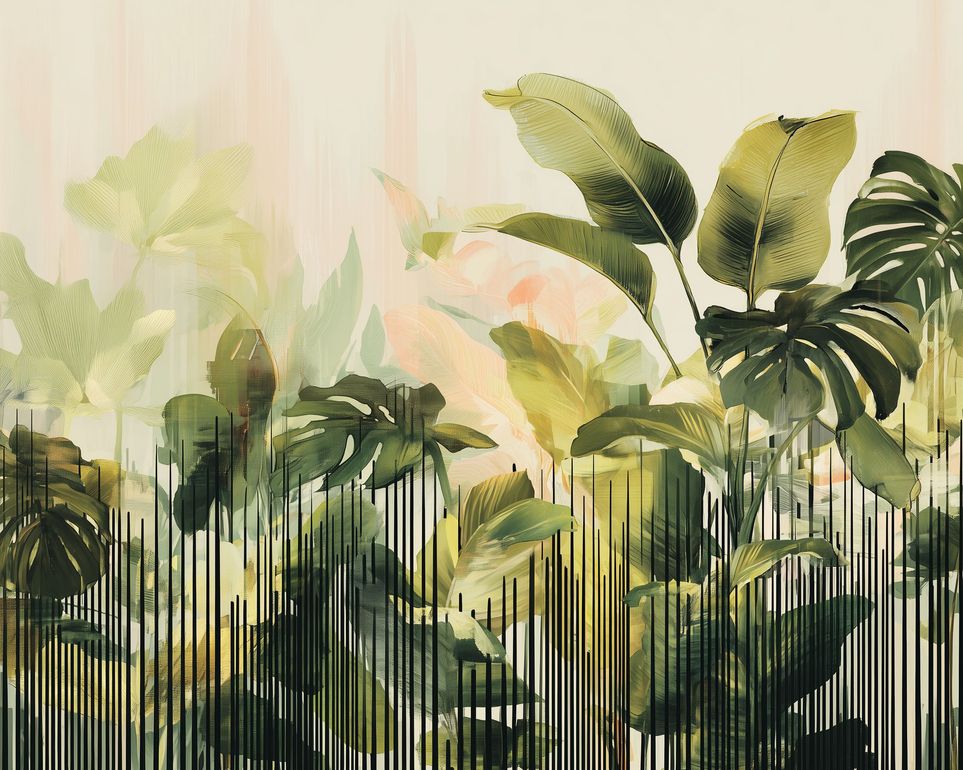 Leaves behind the black bars