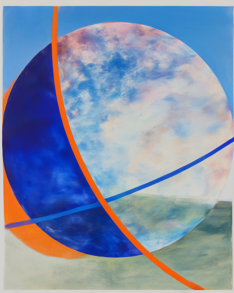 Orange cut through the circle