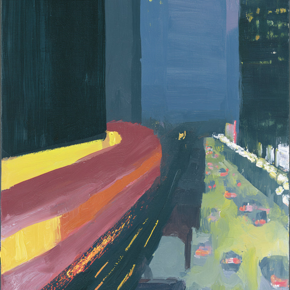 A bright bend downtown