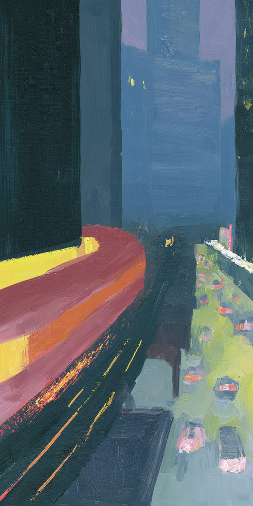 A bright bend downtown