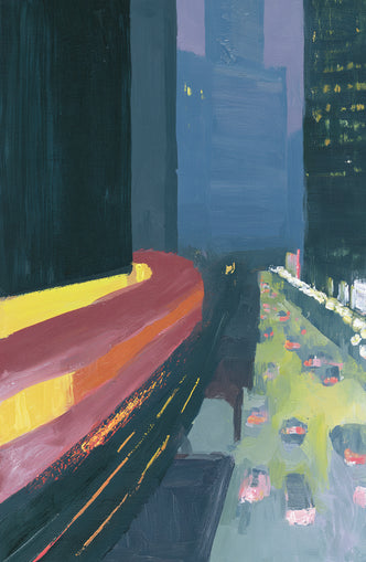 A bright bend downtown