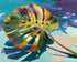 Palm Leaves in Layered Paint