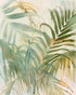 Palm leaves in pale wash