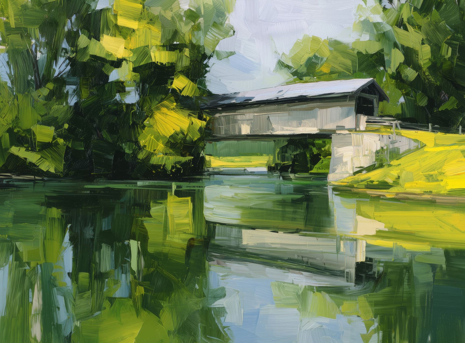 Covered Bridge in Summer