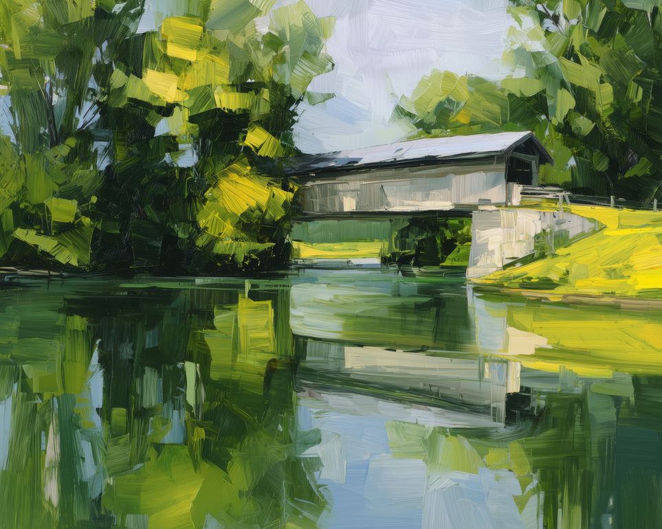 Covered Bridge in Summer