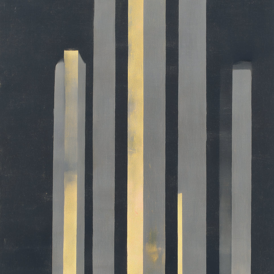 Yellow seeping through gray bars