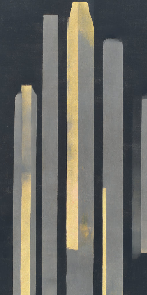 Yellow seeping through gray bars