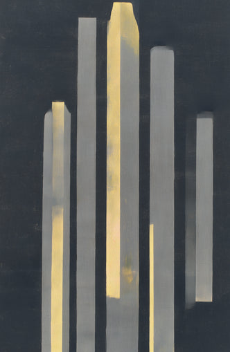 Yellow seeping through gray bars