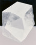 Milkwhite facets in deep black