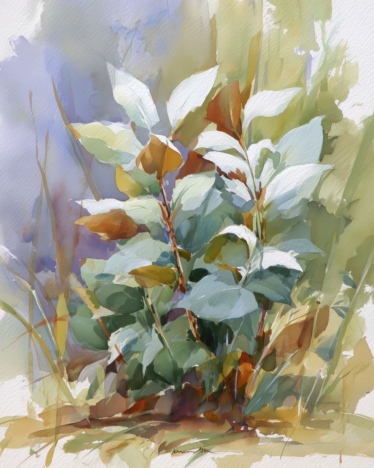 Layered Leaves in Soft Light