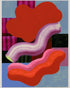 Layered red forms on grid