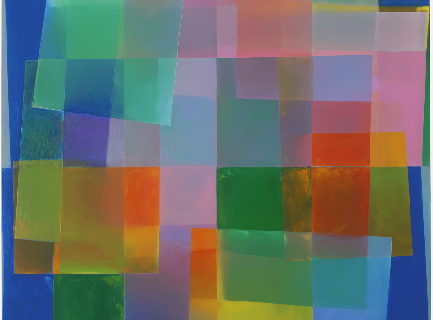 Blue depth under warm veils