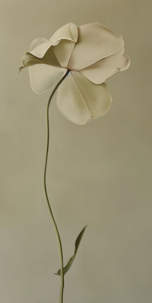 One flower leaning into quiet