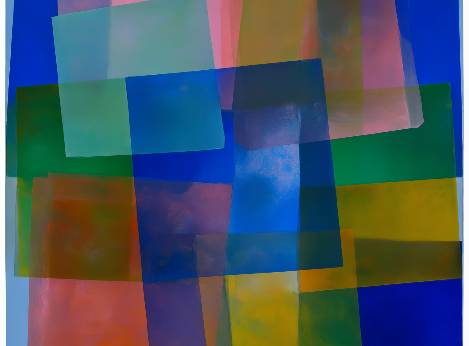 Blue pooling through pink veils