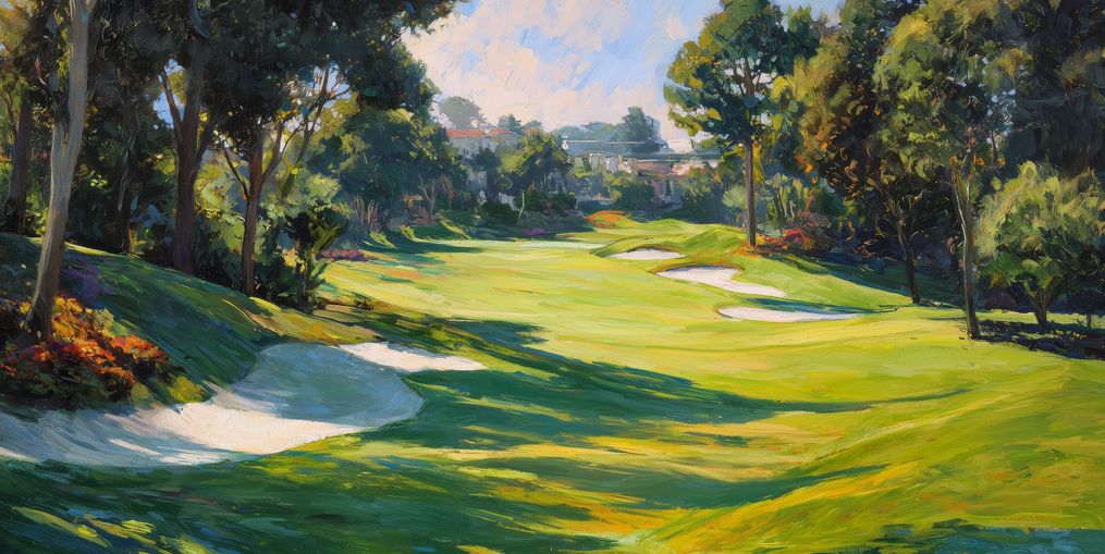 Ocean Haze Over Fairways
