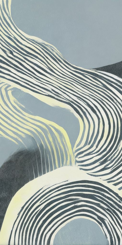 Curving stripes across the field