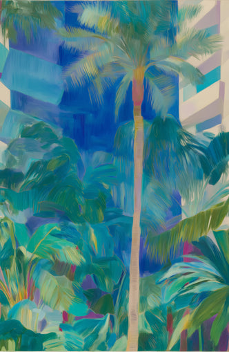Palm shade between towers