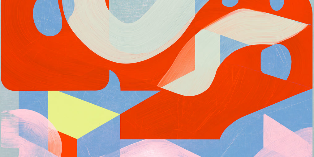 Pale sweep over red blocks