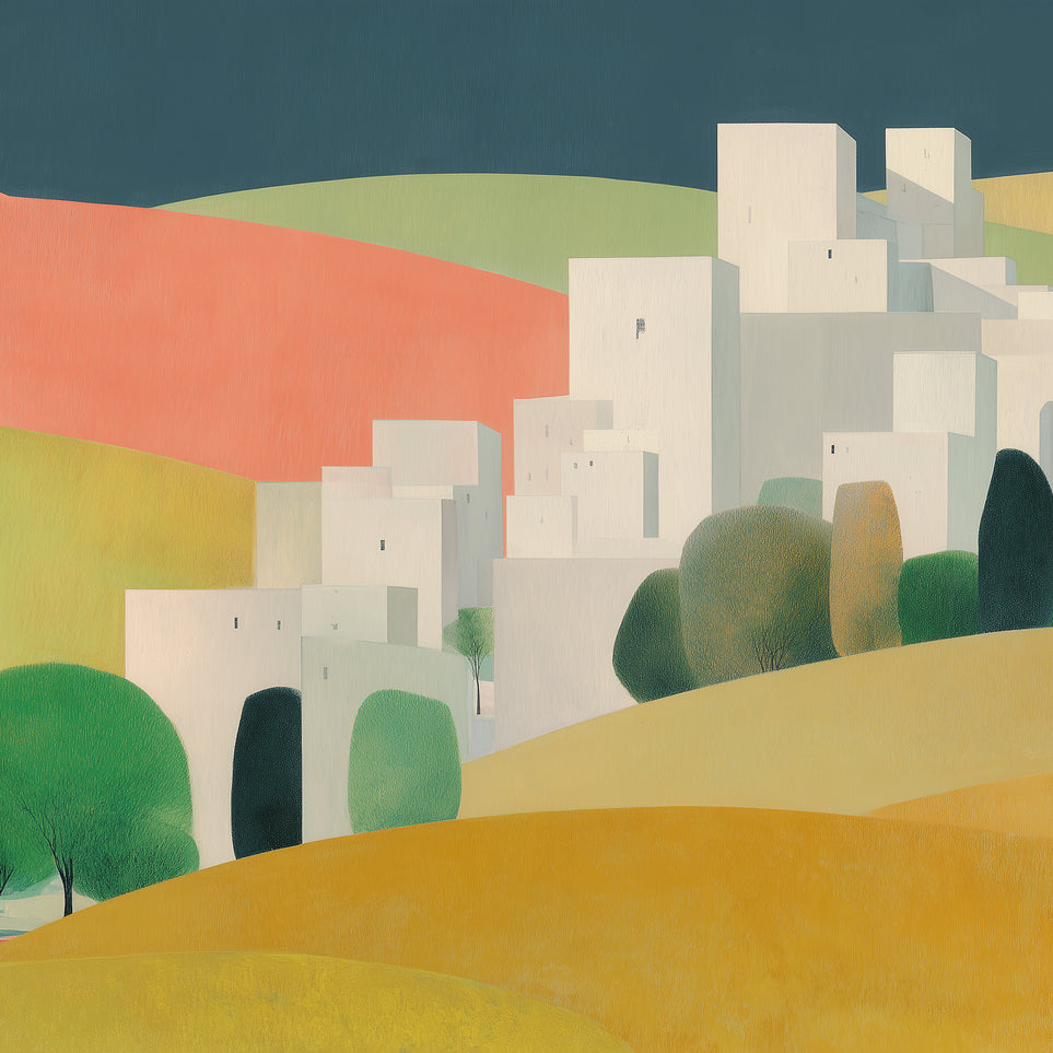 White towers in coral hills