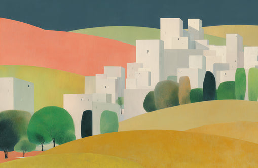 White towers in coral hills