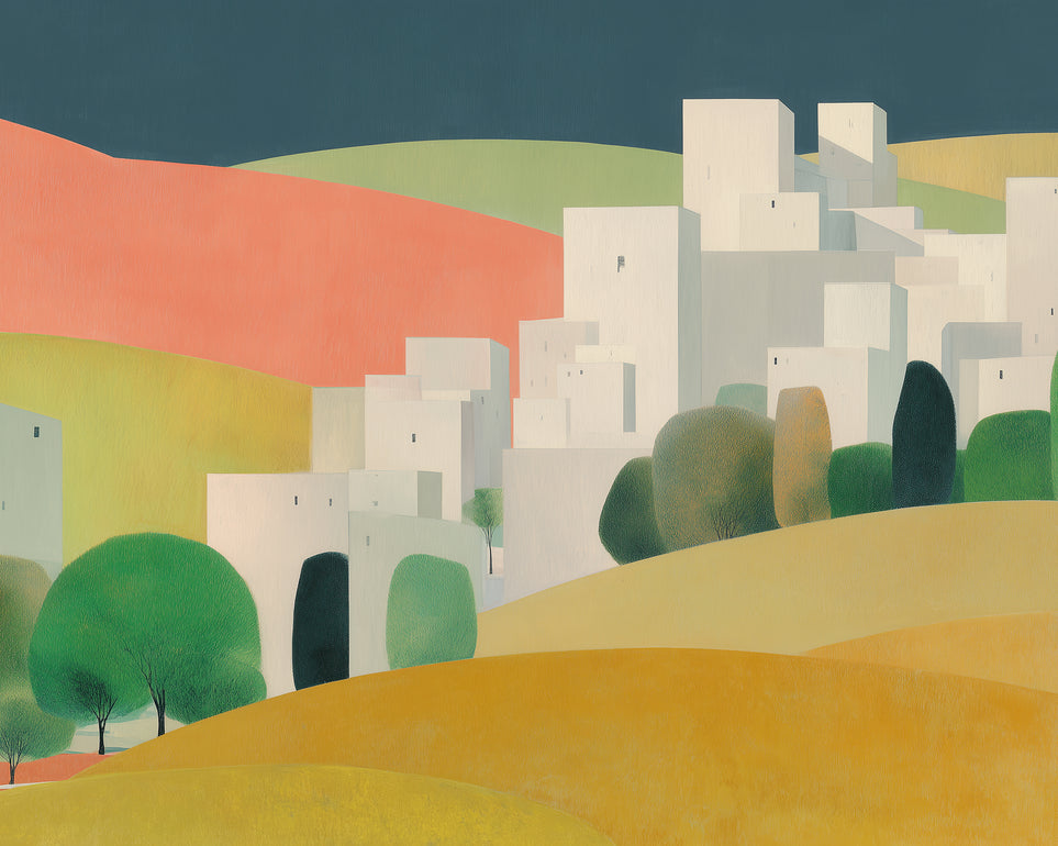 White towers in coral hills